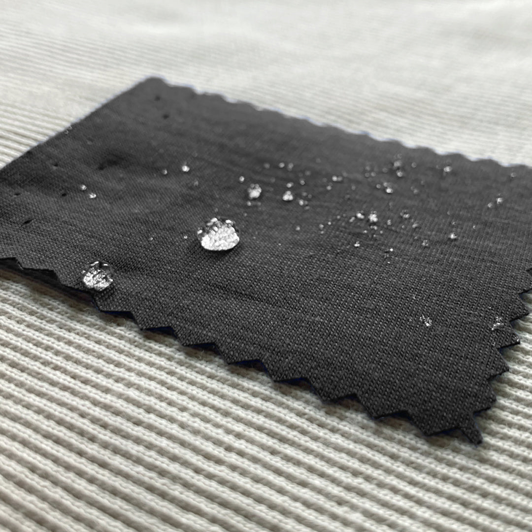 Lor0 Piana merino wool rainwear - black 1.375 yds