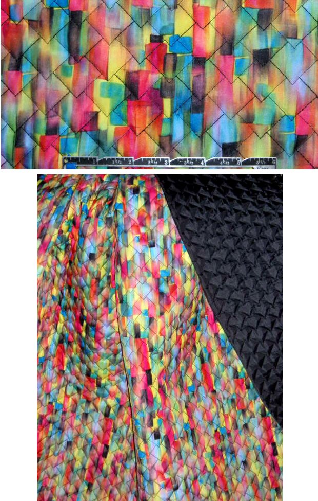 water-resistant quilted jacketwear - prism .75 yds