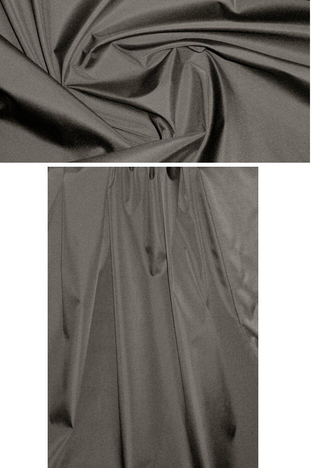 Ca1vin K. microfiber faille rainwear - espresso 1.625 yds