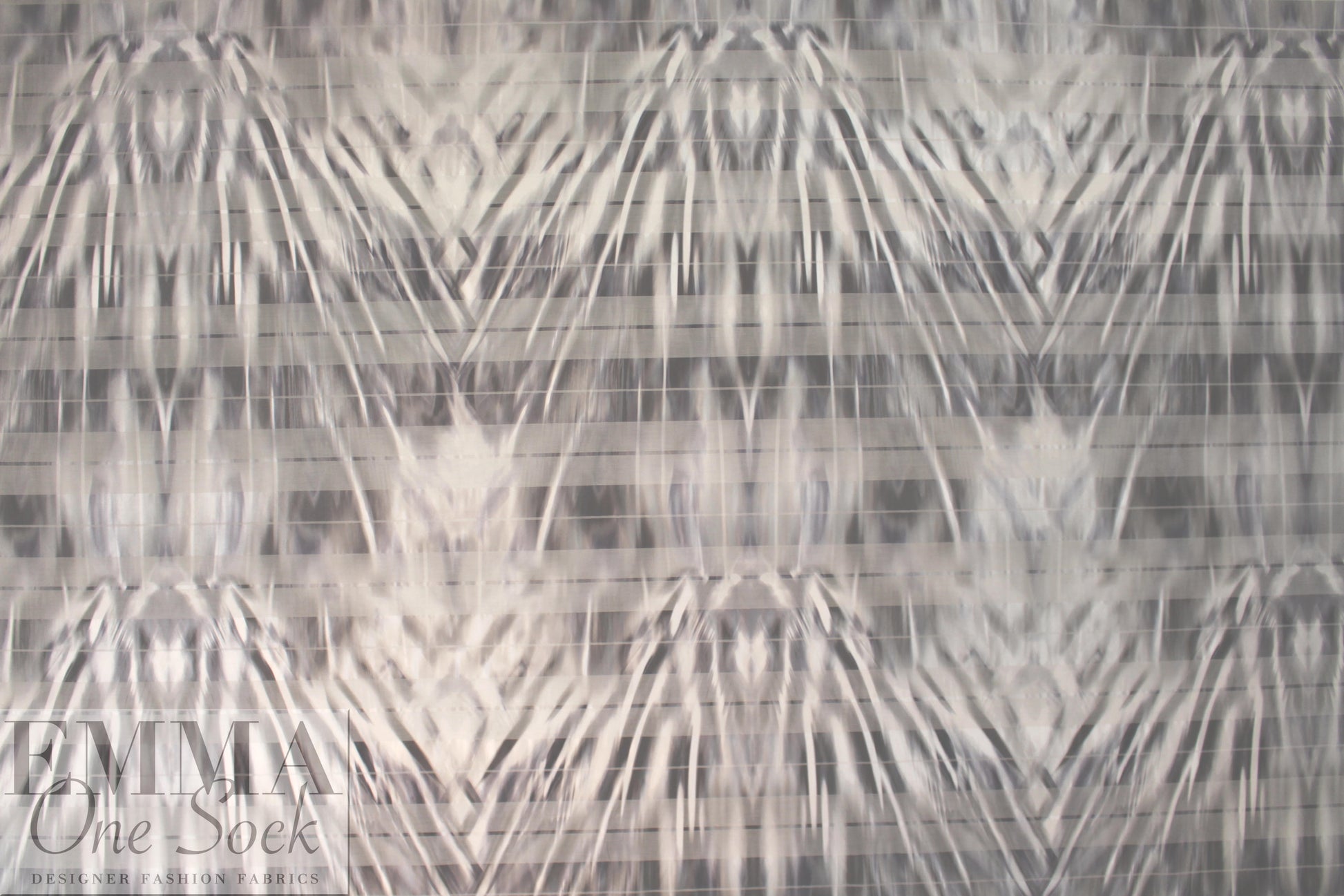 Italian nylon/cotton blend rainwear - edgy rorschach 3 yd