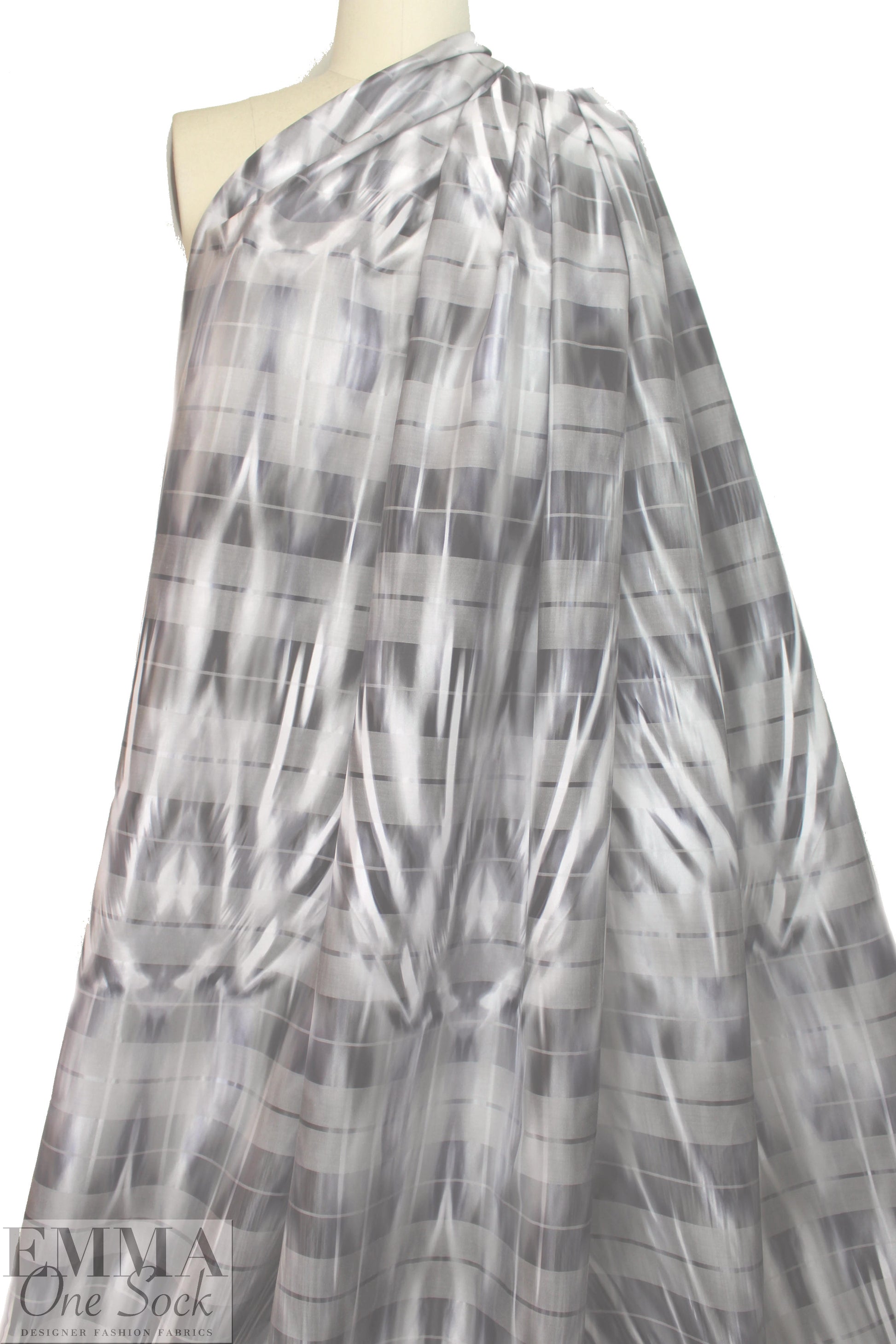 Italian nylon/cotton blend rainwear - edgy rorschach 3 yd