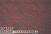 CA designer textured microfiber rainwear - red rose