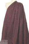 CA designer textured microfiber rainwear - red rose