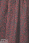 CA designer textured microfiber rainwear - red rose