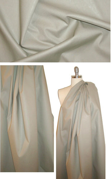 Italian khaki gray cotton blend rainwear