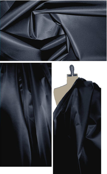 Italian microfiber rainwear - dark navy 2 yd