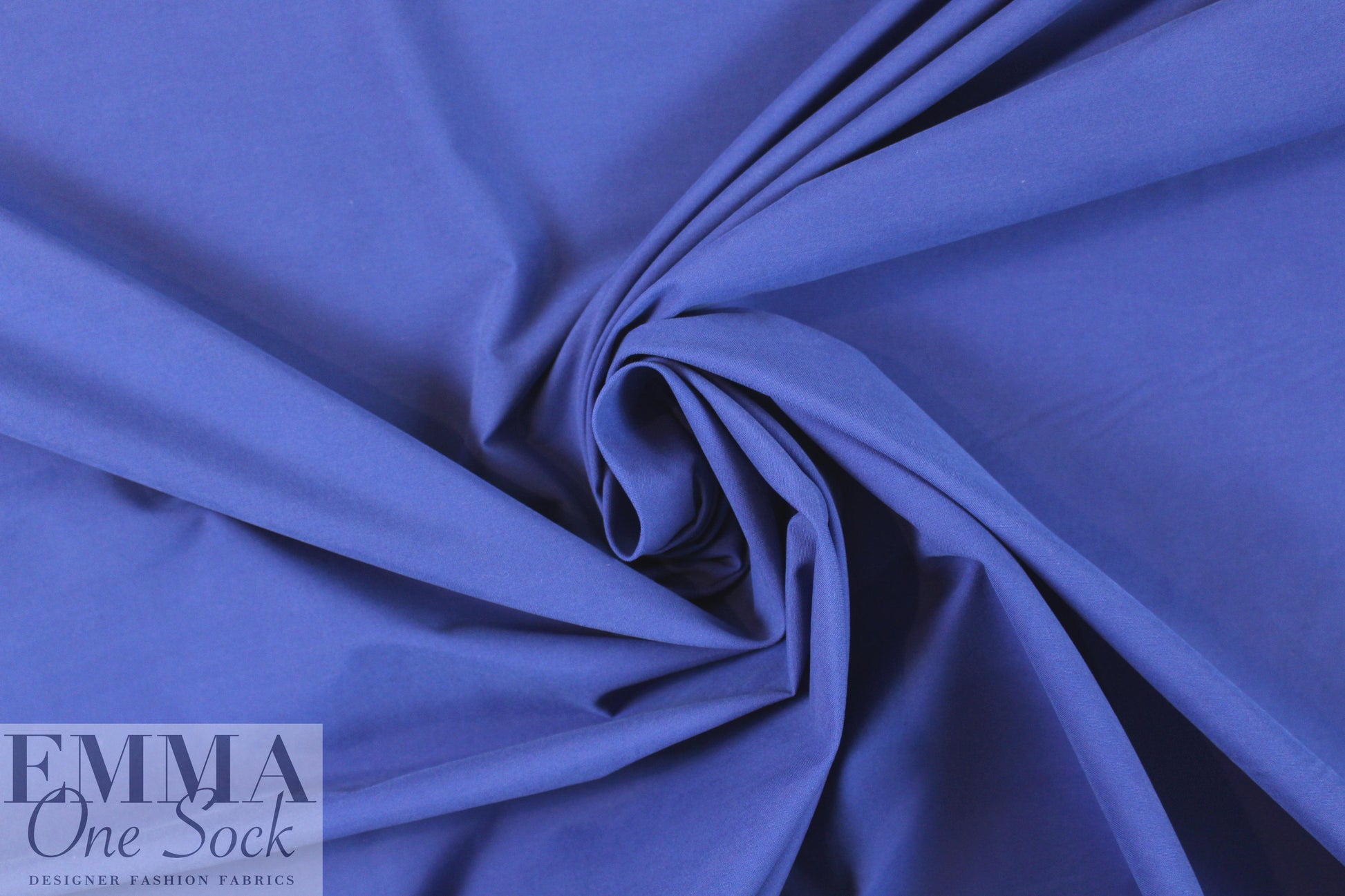 NY designer royal blue cotton rainwear