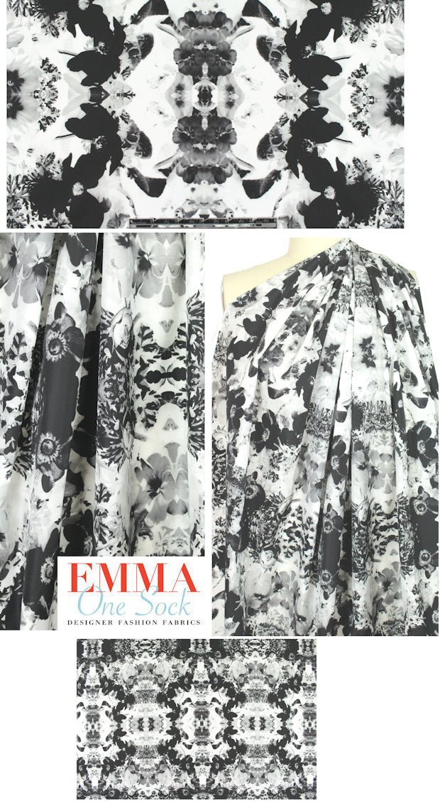 NY designer rorschach print rain/jacketwear 2.125 yd