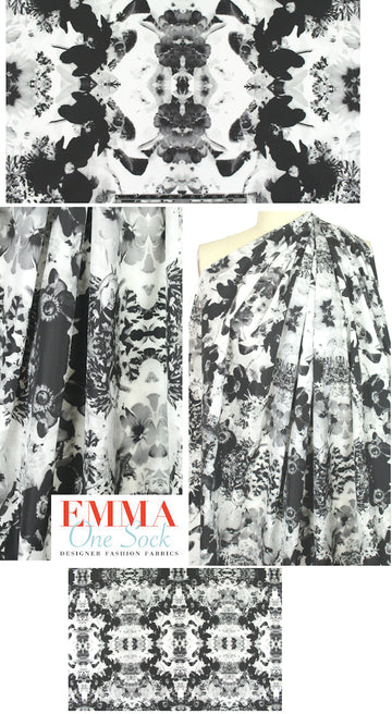 NY designer rorschach print rain/jacketwear 2.125 yd