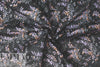 Italian microfiber printed rainwear - lav/tangerine floral 1.66 yds