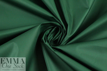 NY designer nylon rainwear - forest green .875 yds