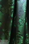 NY designer water resistant emerald rose jacquard