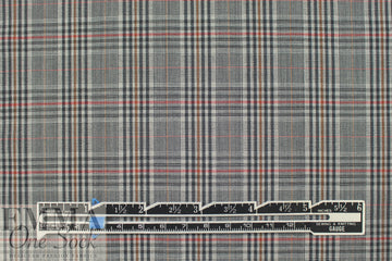 NY designer water resistant wool plaid woven