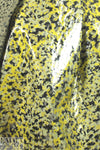 Italian mosaic jacquard laminated rainwear - gold/black 1.875 yd