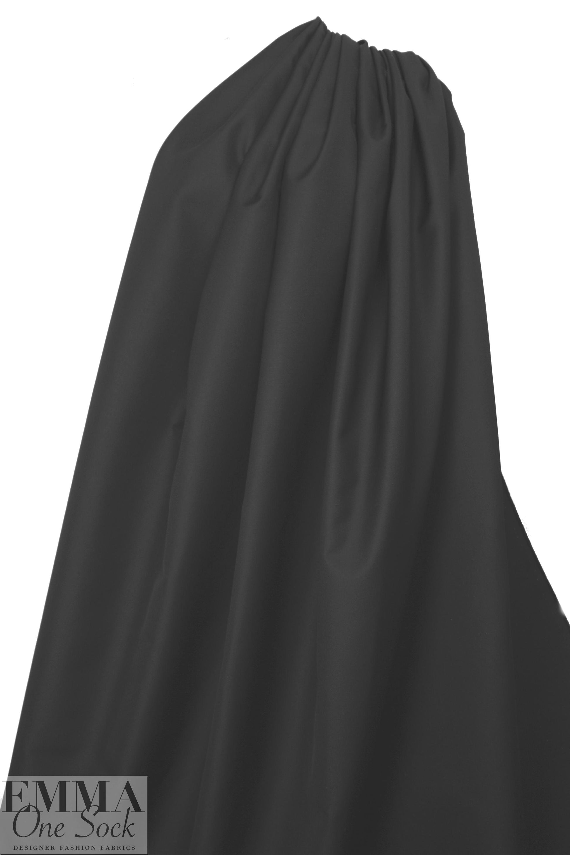 famous designer microfiber rainwear - black