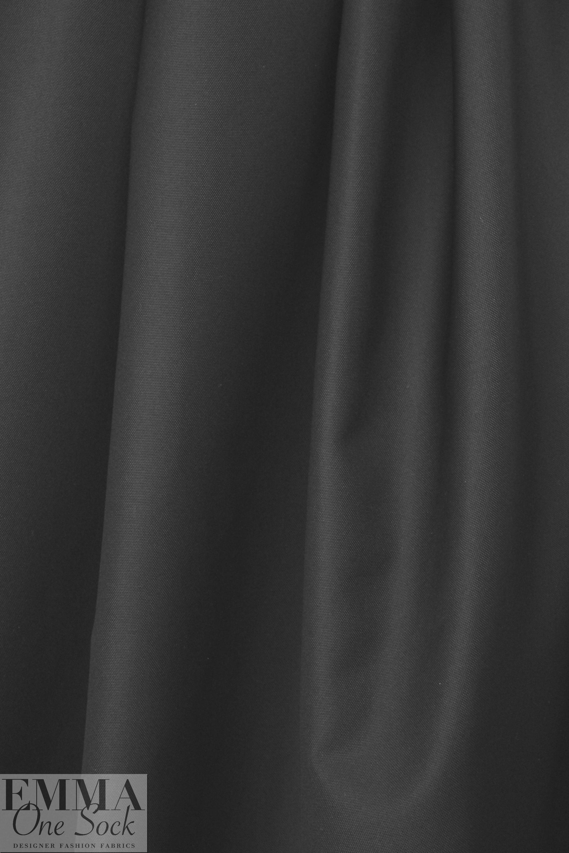 famous designer microfiber rainwear - black