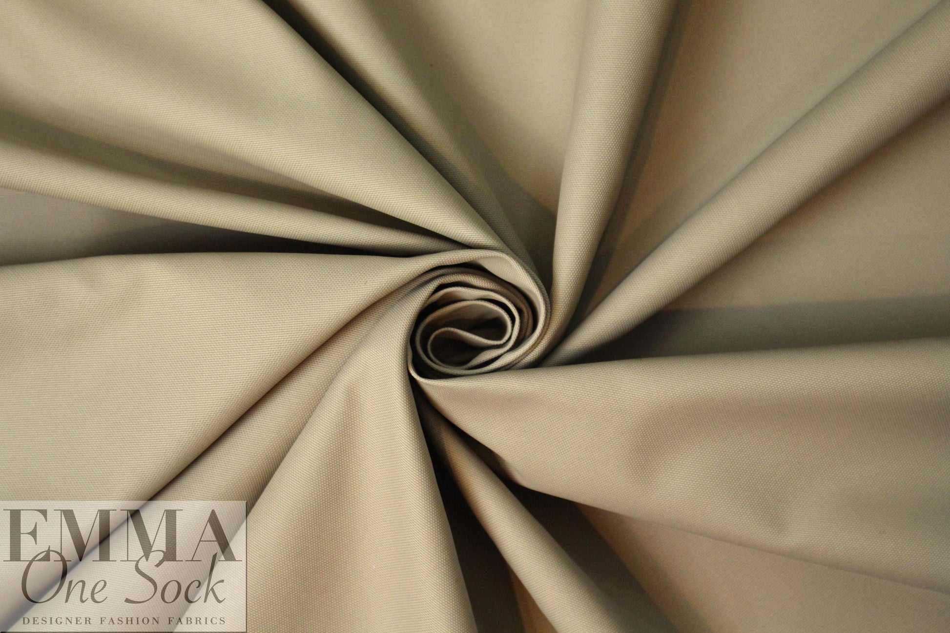 famous designer microfiber rainwear - taupe 5 yds