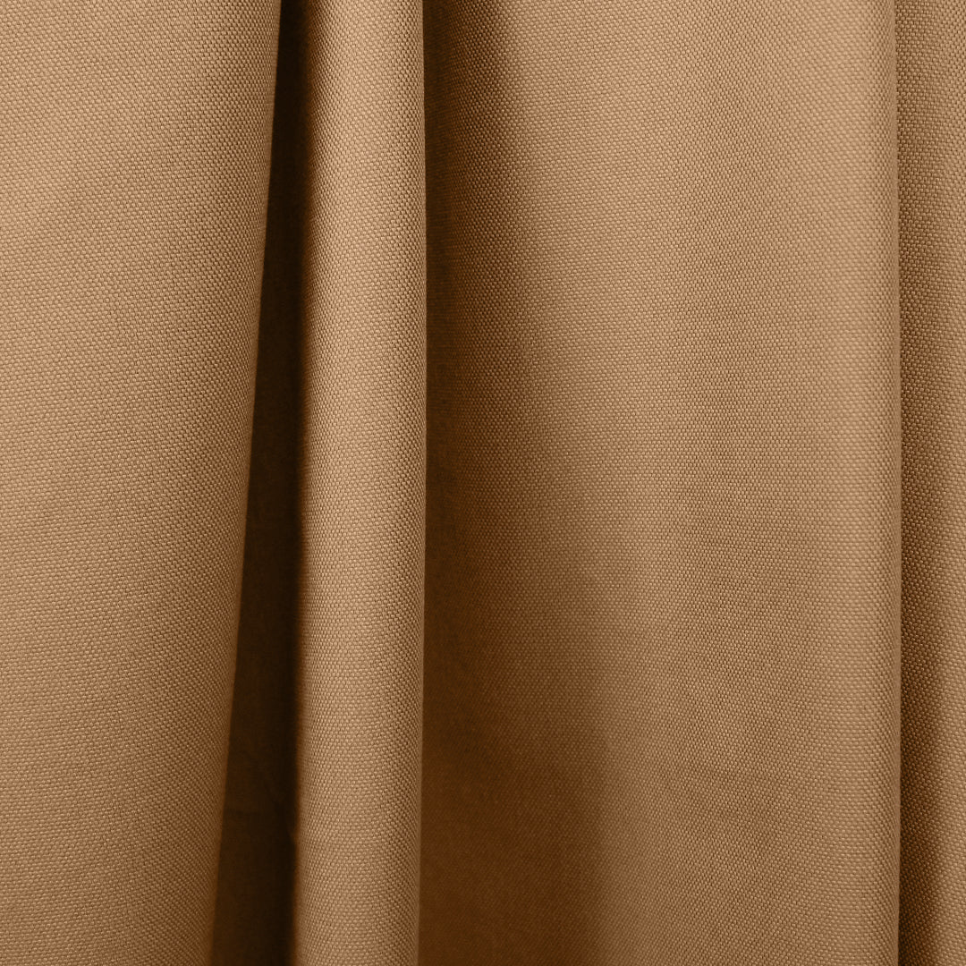 French cotton matte weave rainwear - camel 1.875 yd