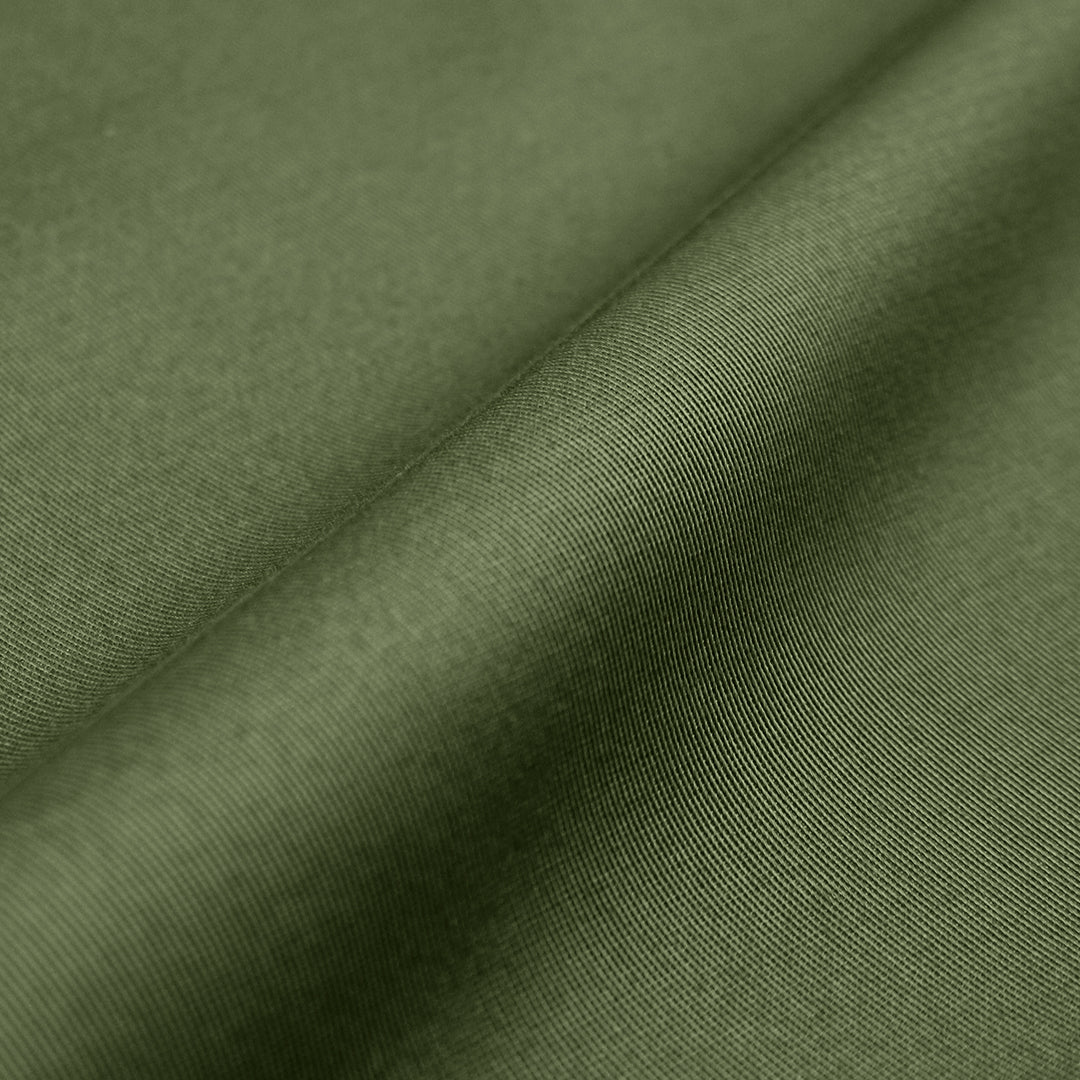 French cotton twill rainwear - olive 2 yds