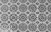 NY designer black/white medallion cotton rainwear