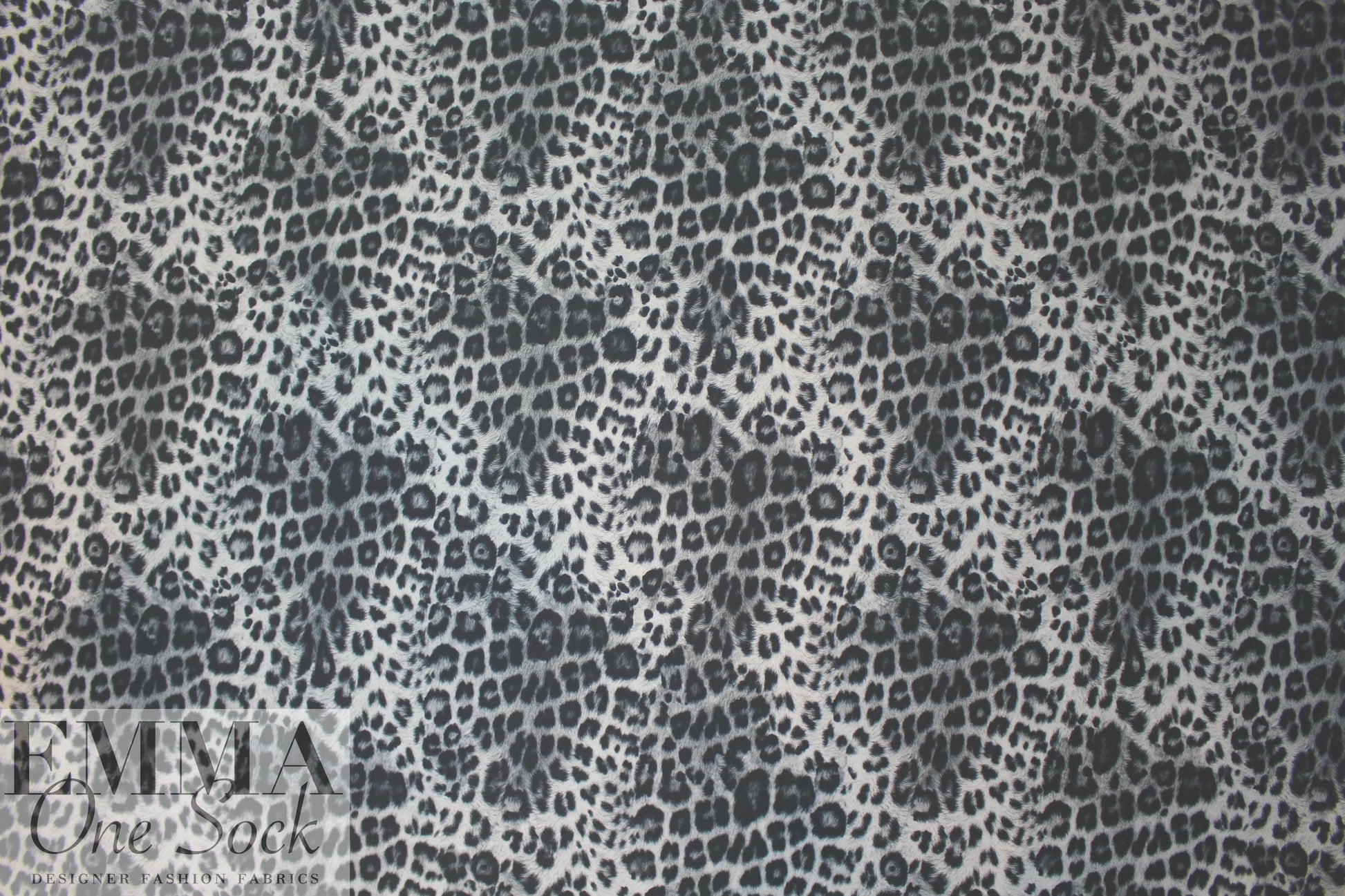 NY designer microfiber rainwear - b/w animal 2 yd