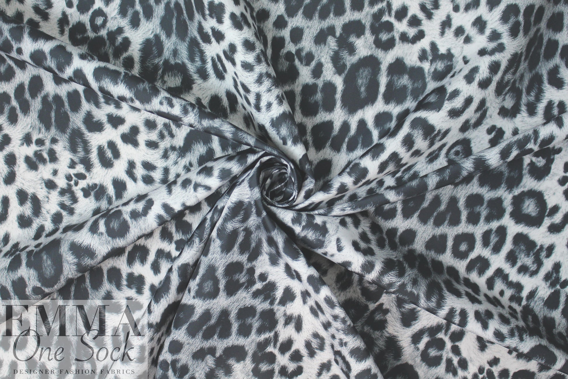 NY designer microfiber rainwear - b/w animal 1.125 yds