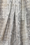 NY designer microfiber rainwear - taupey reptile 2 yd