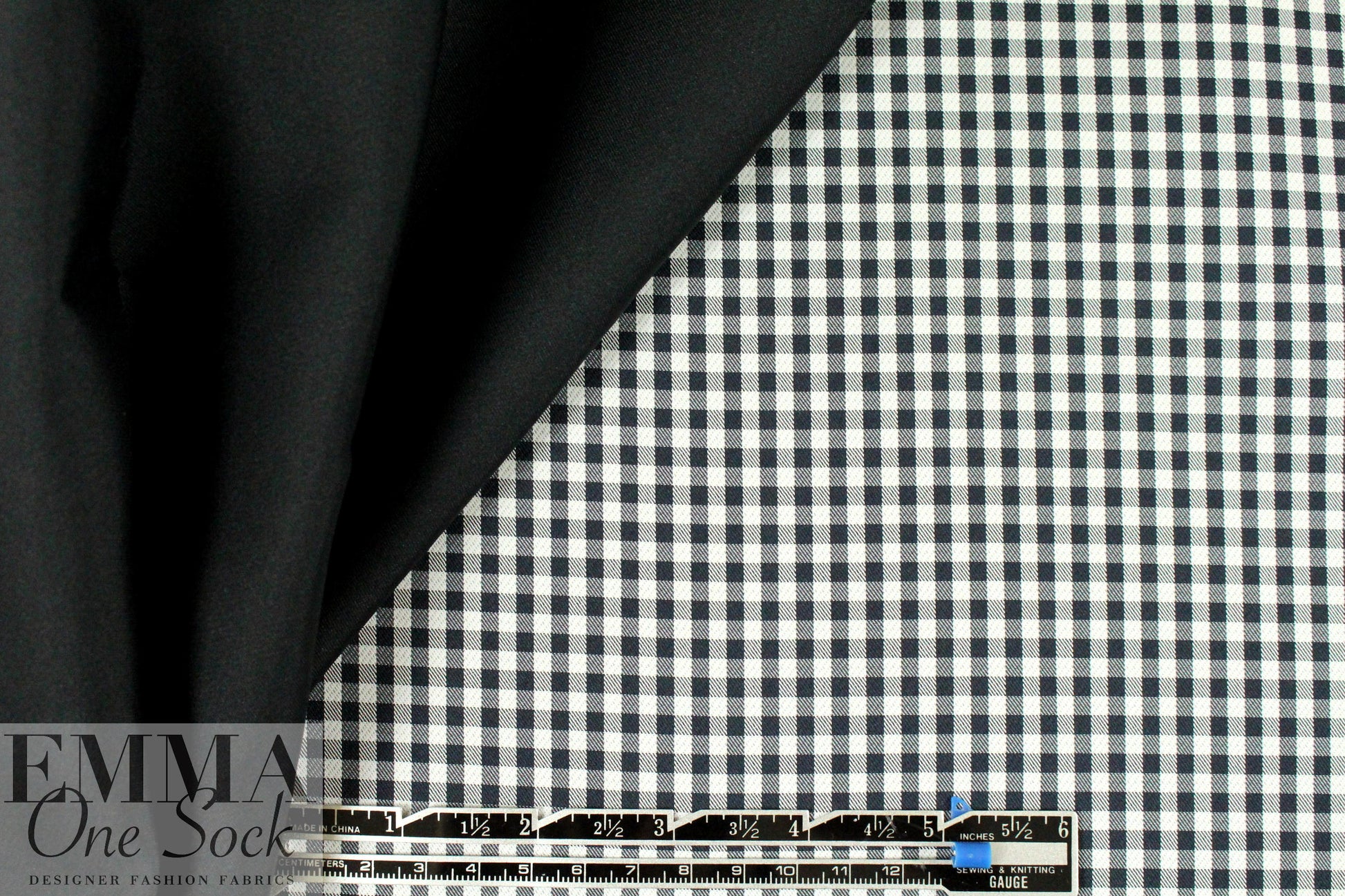 Rag & B0ne black/white check jacketwear 1.75 yds