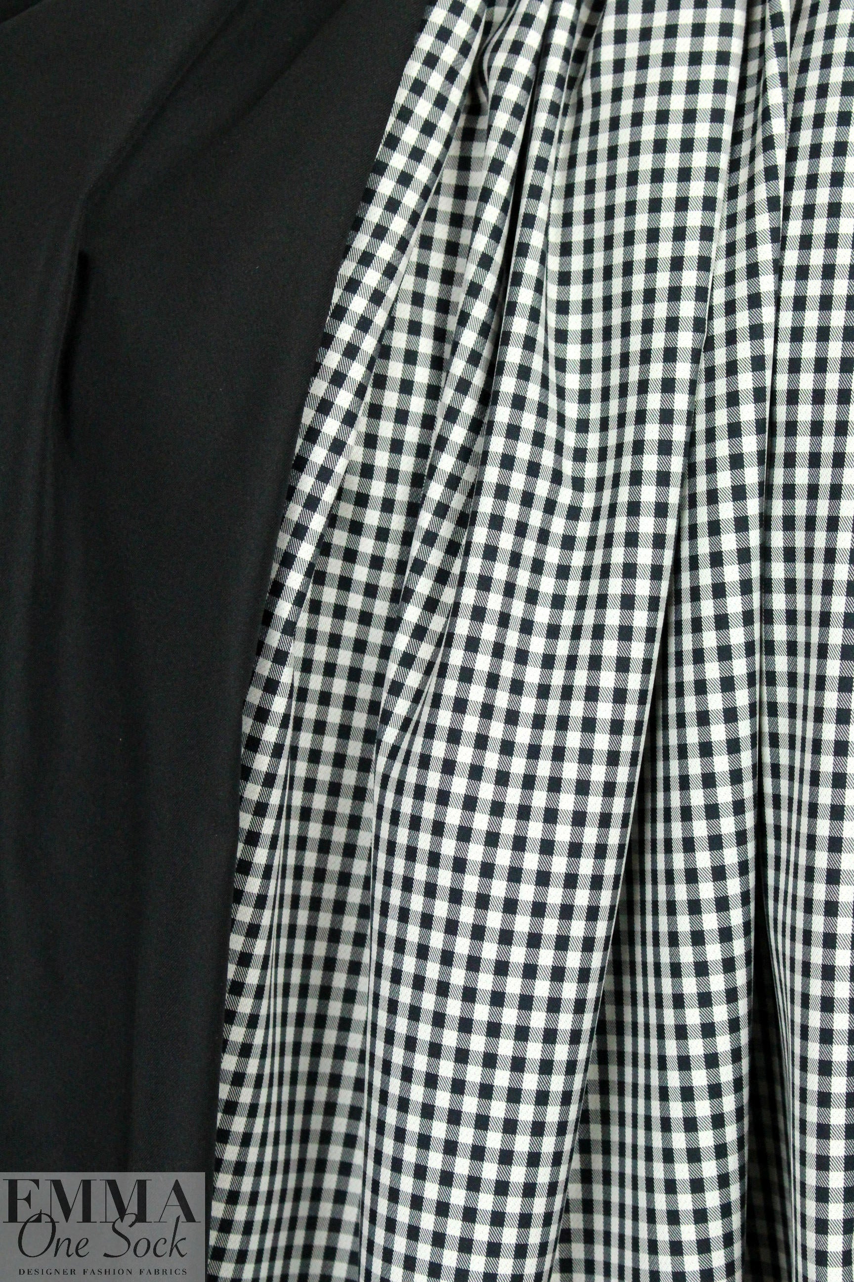 Rag & B0ne black/white check jacketwear 1.75 yds