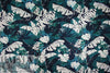 Italian microfiber printed rainwear - monstera leaves 2.875 yds