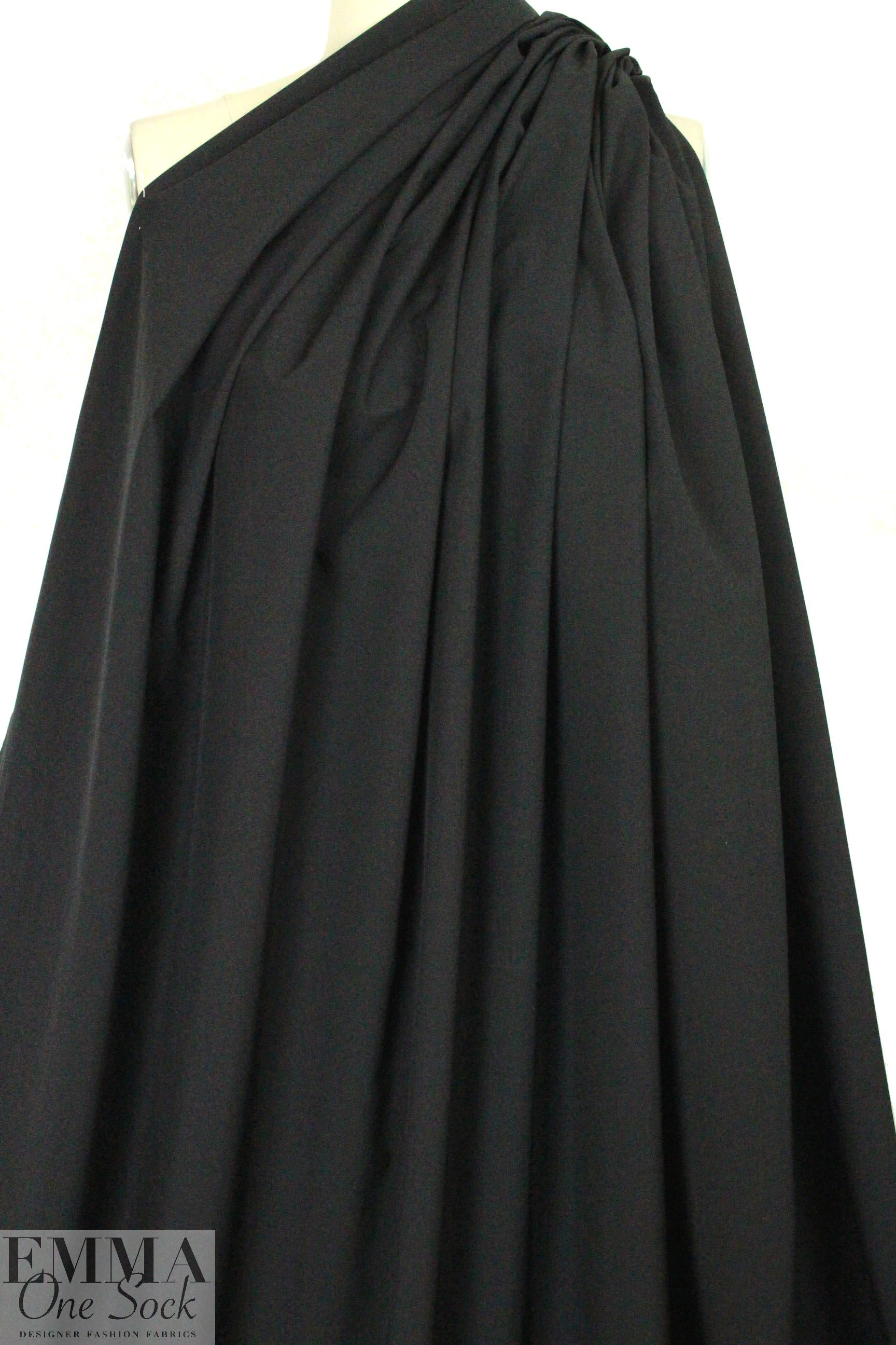 NY designer classic rainwear - black 1.80 yds