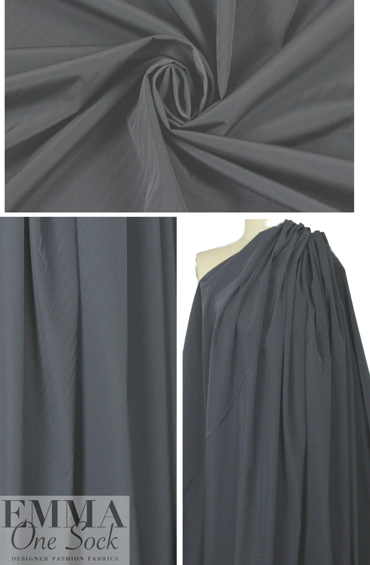 NY designer classic rainwear - darkest gray
