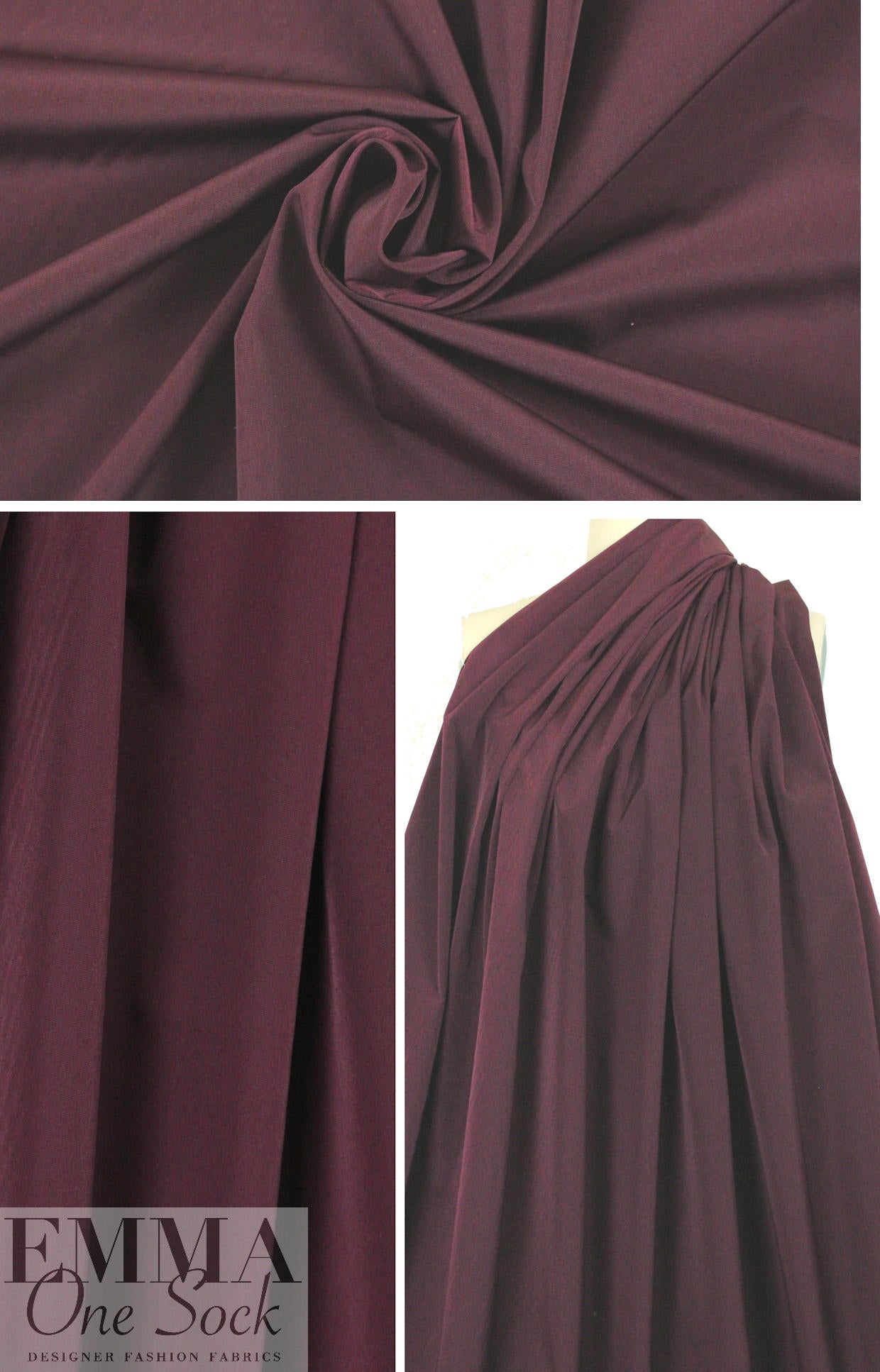 NY designer classic rainwear - plum wine