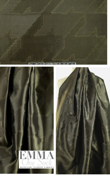 The0ry houndstooth jacquard rainwear - dark olive