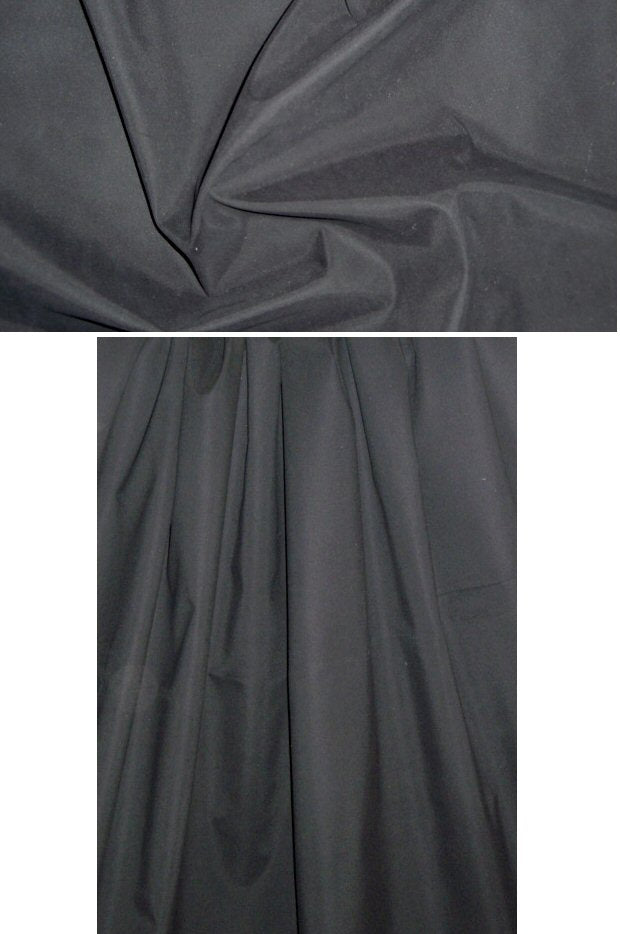 NY designer cotton/poly rainwear - black