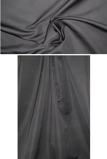 NY designer faille rainwear - black