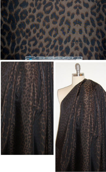 NY designer microfiber rainwear - cheetah