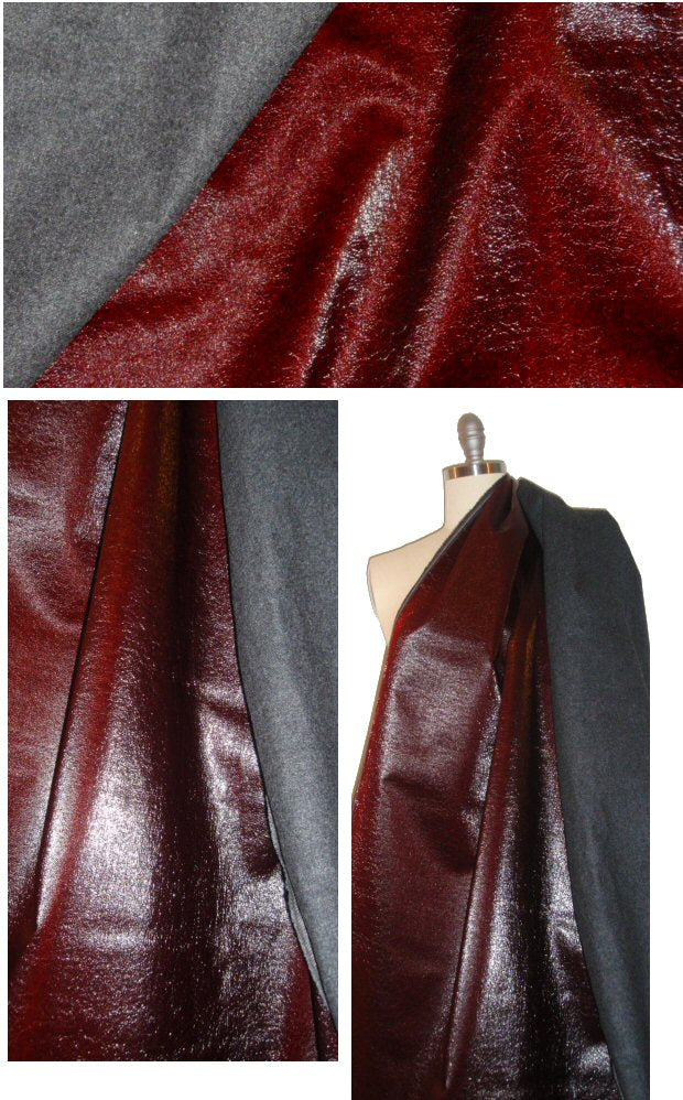 KaufmanFranc0 wool rainwear - henna/charcoal