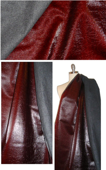 KaufmanFranc0 wool rainwear - henna/charcoal