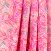 'fallen leaves' 100% ramie digital print - peach/fuchsia .75 yds