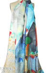 100% ramie digital print - graphic rorschach