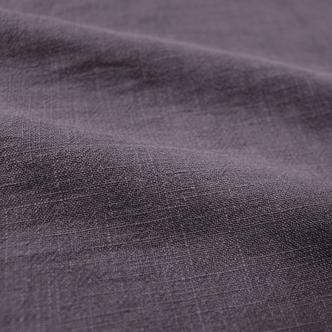 stonewashed ramie mid-weight textured woven - dusky grape 1.875 yds