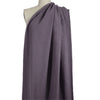 stonewashed ramie mid-weight textured woven - dusky grape 1.25 yds