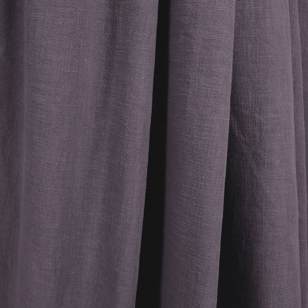 stonewashed ramie mid-weight textured woven - dusky grape 1.875 yds