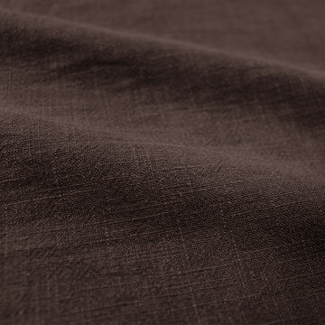 stonewashed ramie mid-weight textured woven - chocolate 1.5 yd