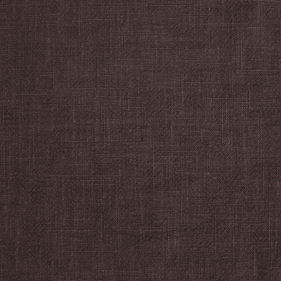 stonewashed ramie mid-weight textured woven - chocolate 1.5 yd
