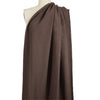 stonewashed ramie mid-weight textured woven - chocolate 1.5 yd