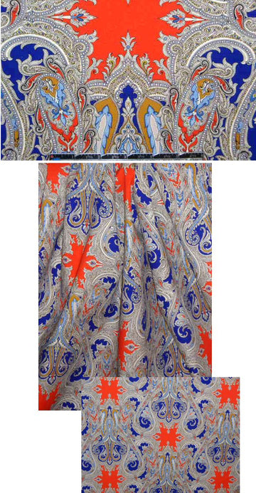 Ratti textured cotton woven - paisley 1.25 yd