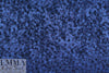 Italian sapphire floral printed silk jacquard