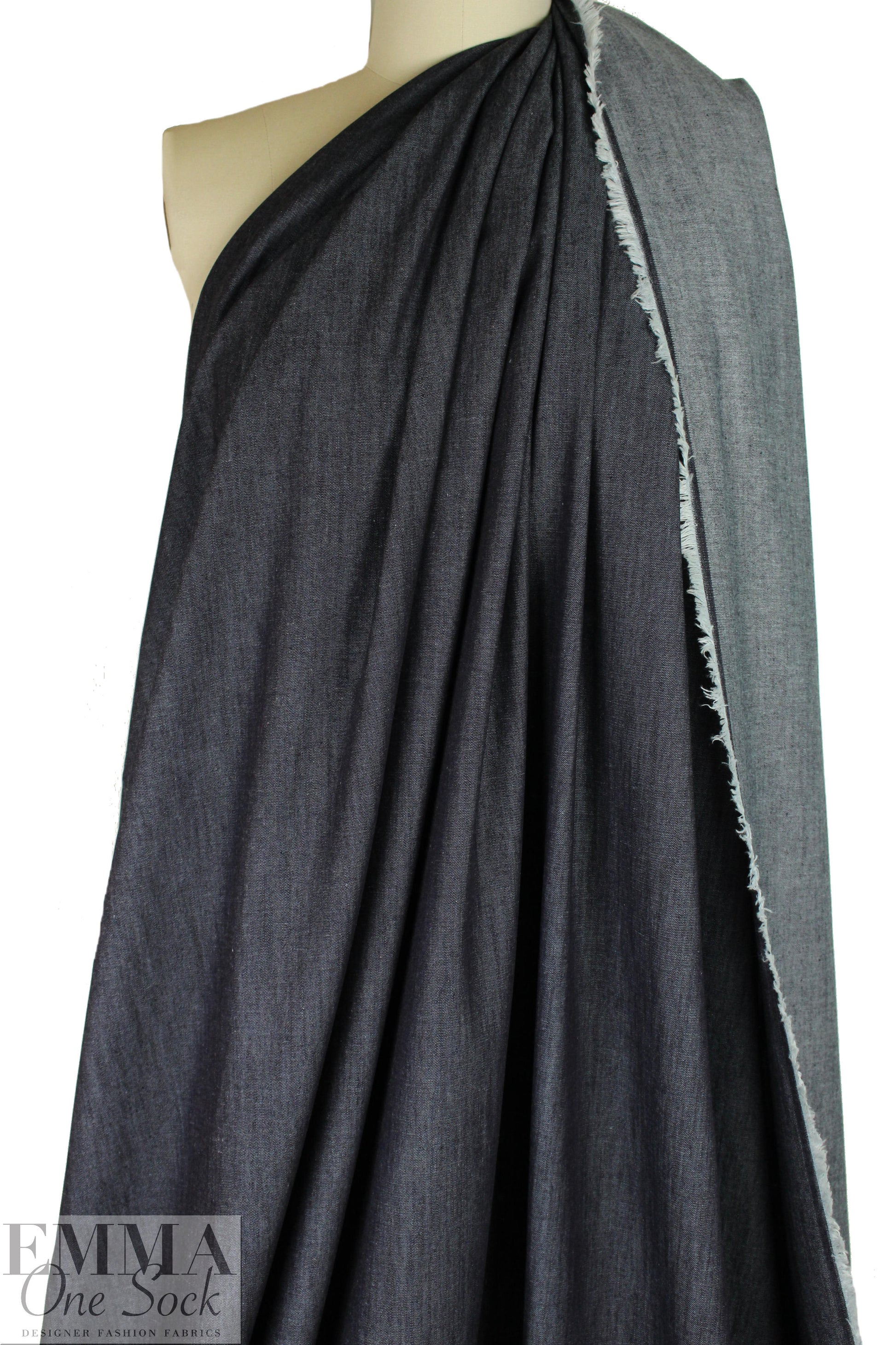 organic cotton RAW light weight denim - oeko-tex/GOTS 1 yard